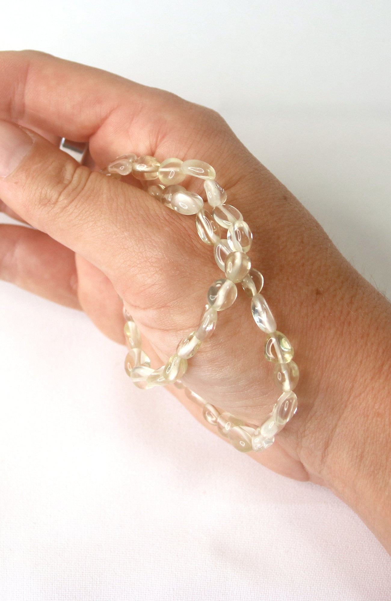 Lemon Quartz Nugget Bead Bracelet 302